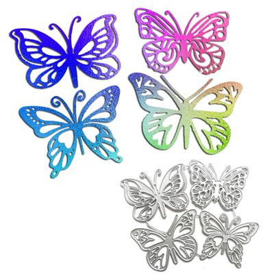 Dört Kelebek Tasarım Scrapbooking Craft Kalıp 3D DIY Festival Kartı Yapımı