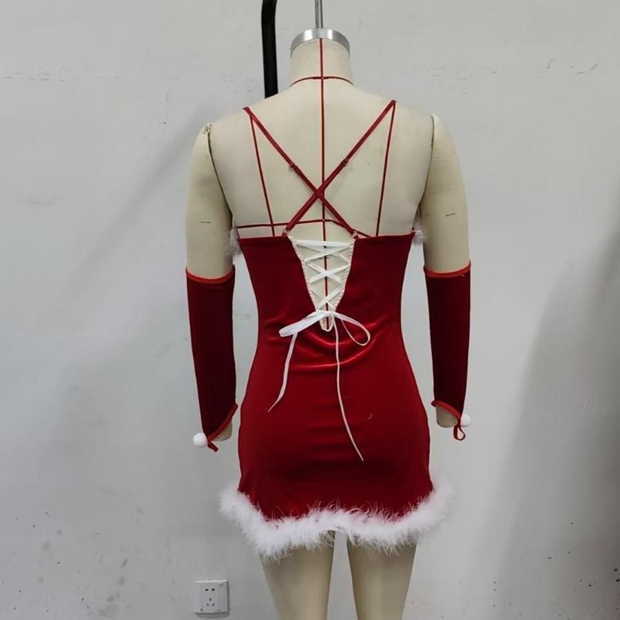 New Christmas Sexy Girls Party Clothing Sexy Christmas Clothing cos Bunny Girl Dress Set