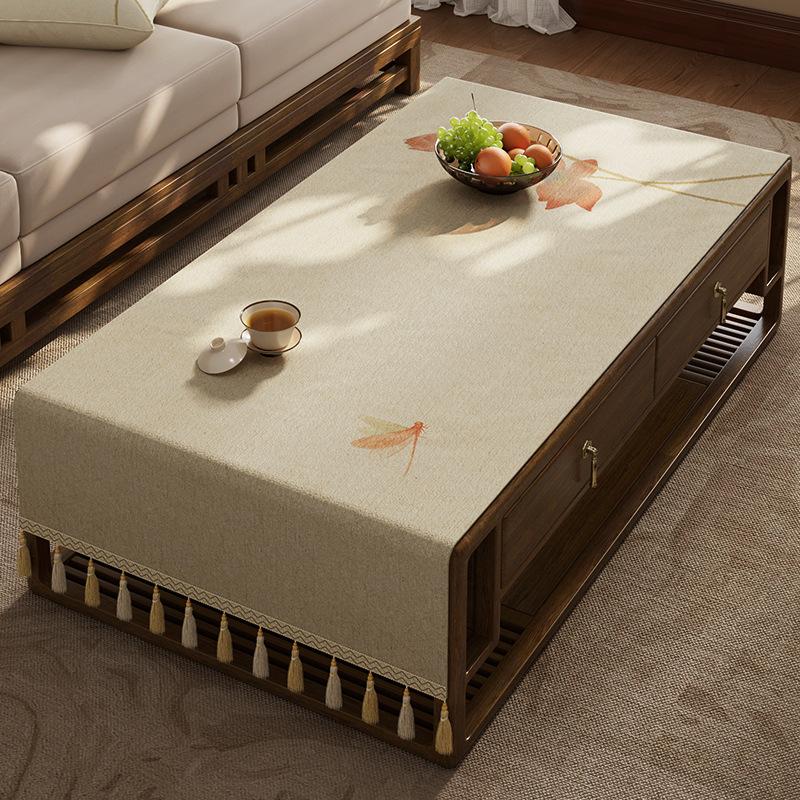 Coffee Table Tablecloth Living Room Light Luxury High-End Tv Cabinet Long Cover Cloth Dining Table Decorative Tablecloth