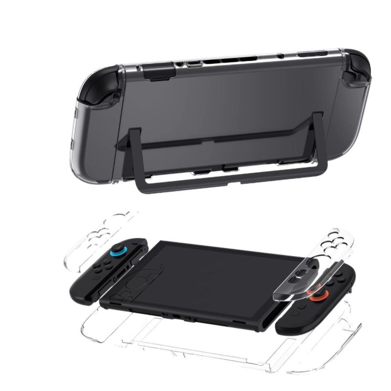 Transparent Pc Hard Case Protective Shell Cover For Ns Switch 2 Game Console Joy-Con Back Full Protector For Switch Accessories