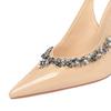 Sexy Rhinestone high heels Luxury Women Pumps Stiletto Heels 10 cm Buckle Women's high-heeled Sandals Summer Shoes Women Heels
