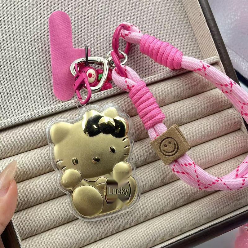 20mg Pure Gold Wealth-Attracting Cat Pendant Keychain - Gold Gift for Girlfriend