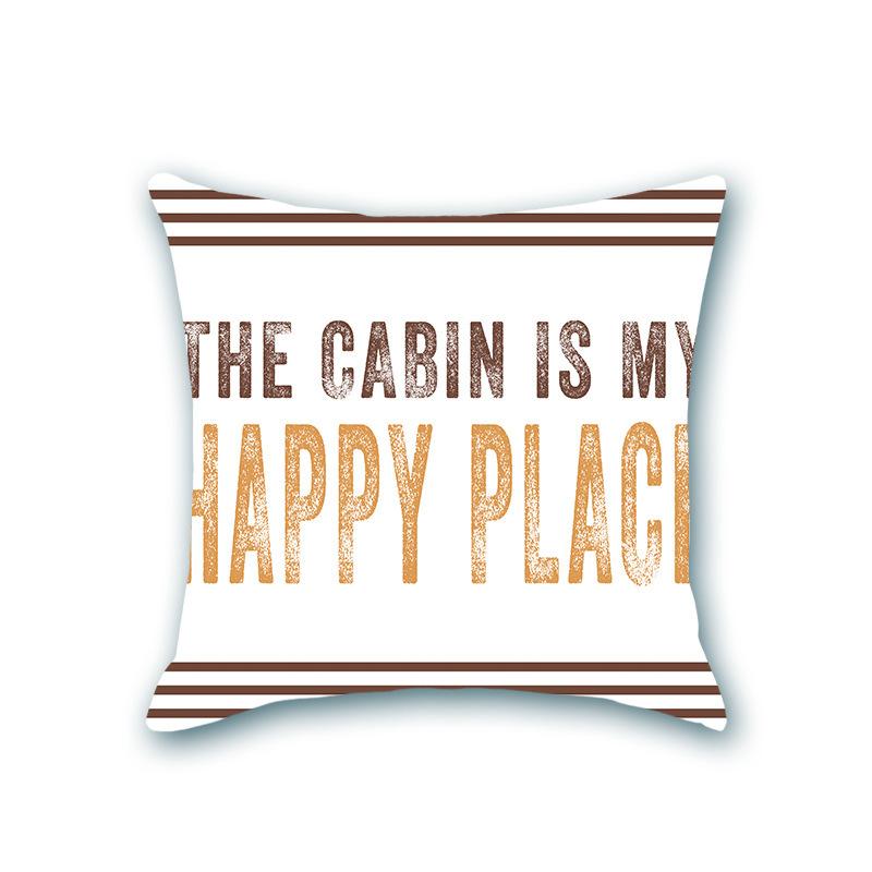 Nordic Alphabet Model Room Sofa Pillow Cushion Office Waist Pillow Home Alphabet Pillow Set