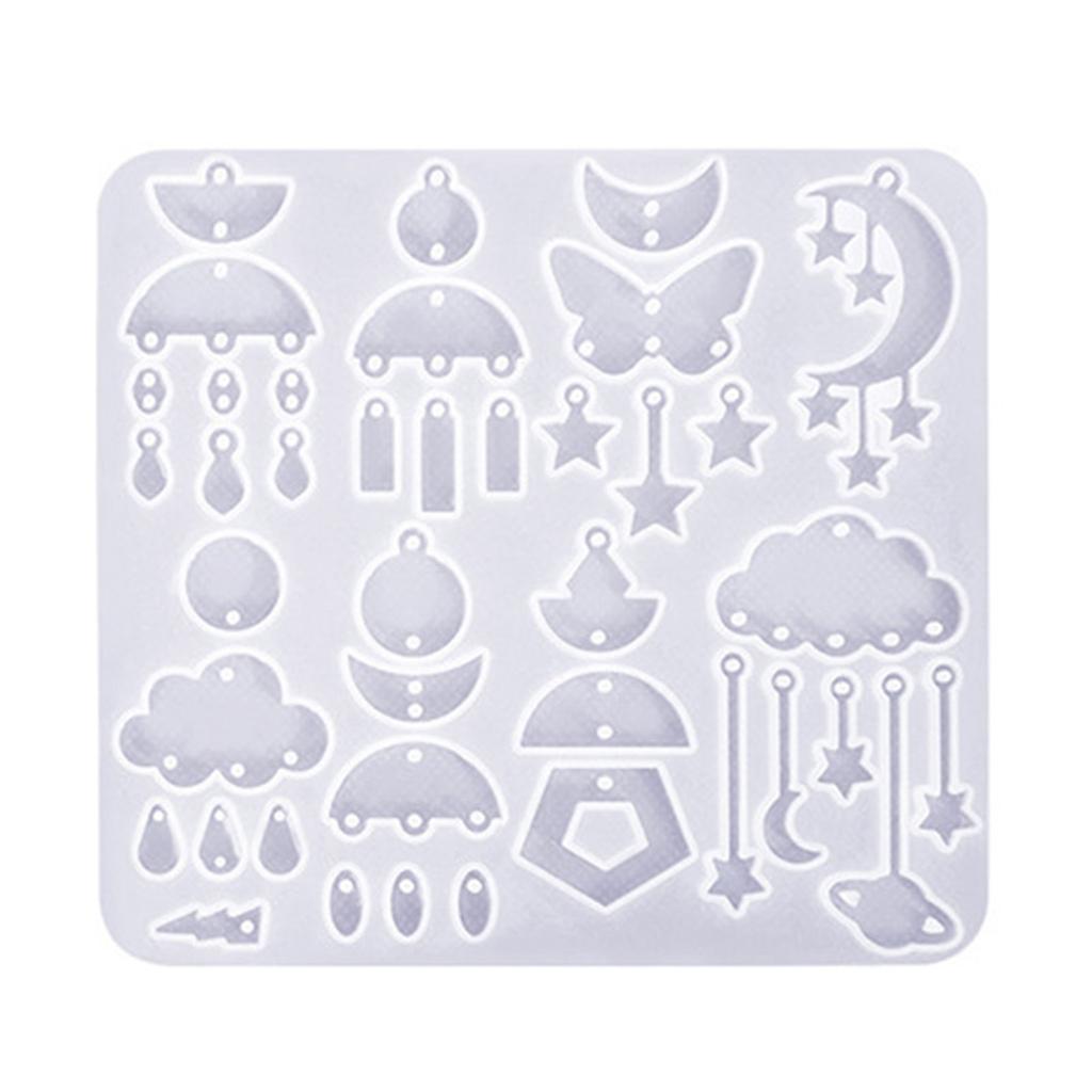 Silikonform für herzförmigen Anhänger Flexibles Accessoire Anhänger Silikonform für Schmuckstudios und Heimwerken