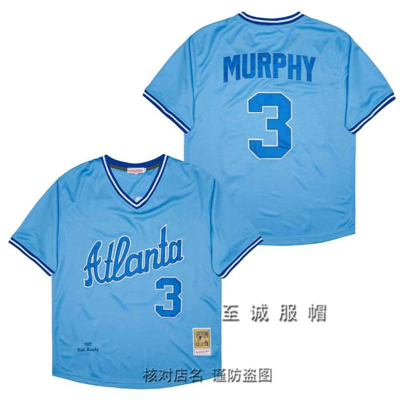 Mens Atlanta Braves Vintage Baseball Jersey 44 Hank Aaron Embroidered Retro MLB Fan Shirt Cotton Blend