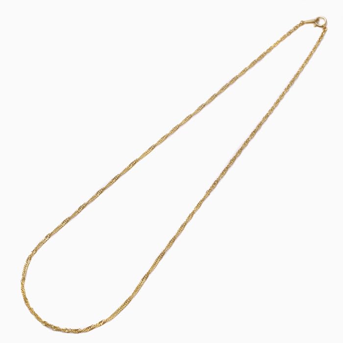 Walk Pure Gold Necklace with Screw 24K Gold [Jewelry Shinsaibashi] Chain, 42cm, 3.2g,