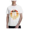 Retro Basset Hound T-Shirt Men Women Kids Gift Men Clothing Graphic T Shirts Cotton Four Seasons Daily Tees Short