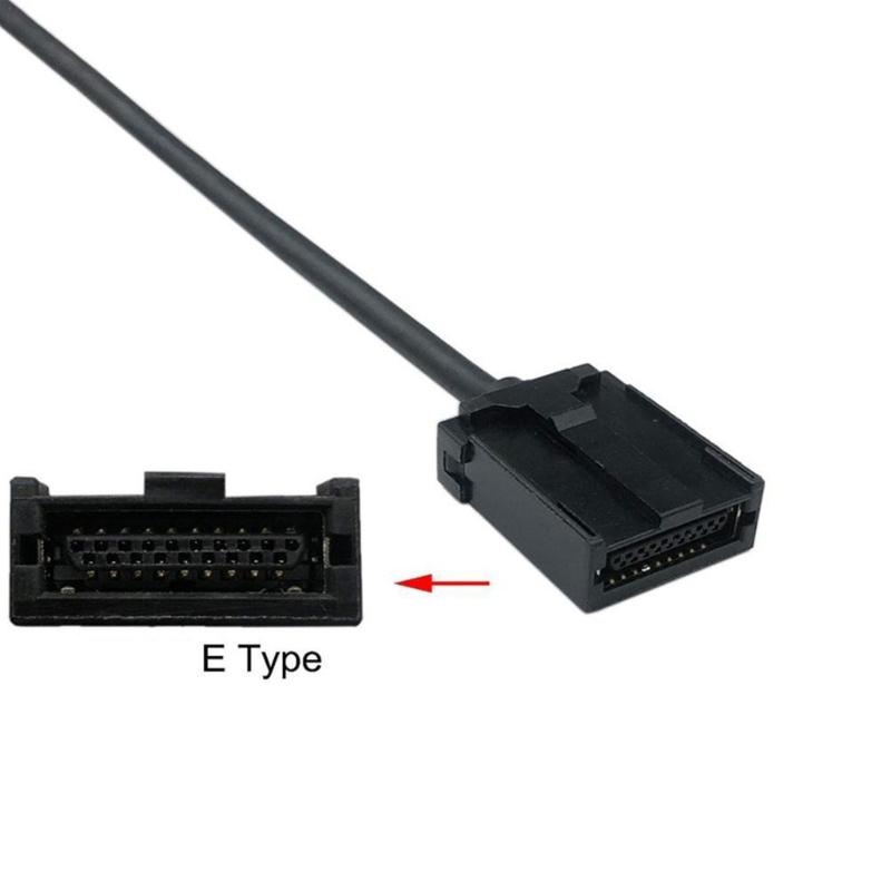 Automotive Cable for Car Sound Video Entertainment Display HDTV Male/Female to Type E Converter for Vehicle Automobile
