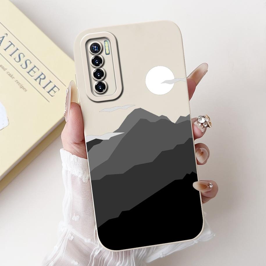 For Tecno Camon 17 Case CG6 CG6j Soft Silicone Cover Fashion Painted Shockproof Bumper For Tecno Camon 17 Pro 17P Camon17 Fundas