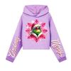 Kids' Casual Fashion Christmas Printed Long Sleeve Hooded Sweatshirt (No Drawstring)