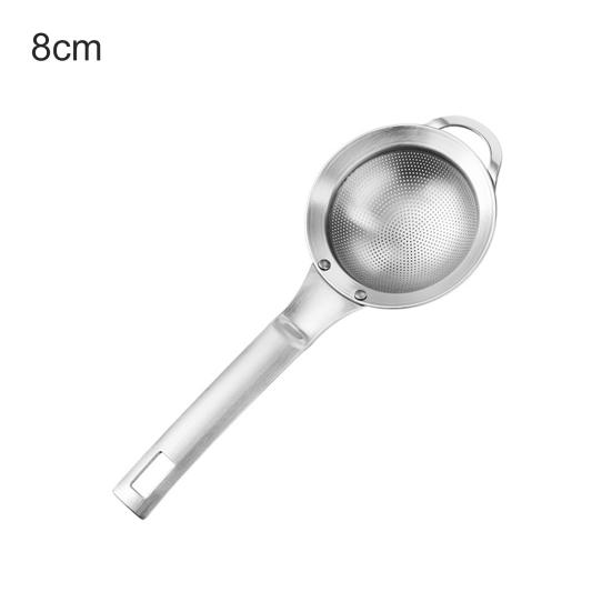 Strainer Household Portable Stainless Steel Superfine Oil Flour Colander with Hook for Home Hotel Kitchen