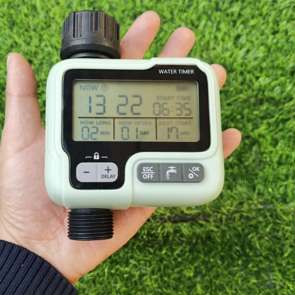 Mini-großer Bildschirm automatischer Timer Bewässerungsgerät für Blumenbewässerung, Garten Balkon Controller, Tropf Sprüh, Intelligente Bewässerung