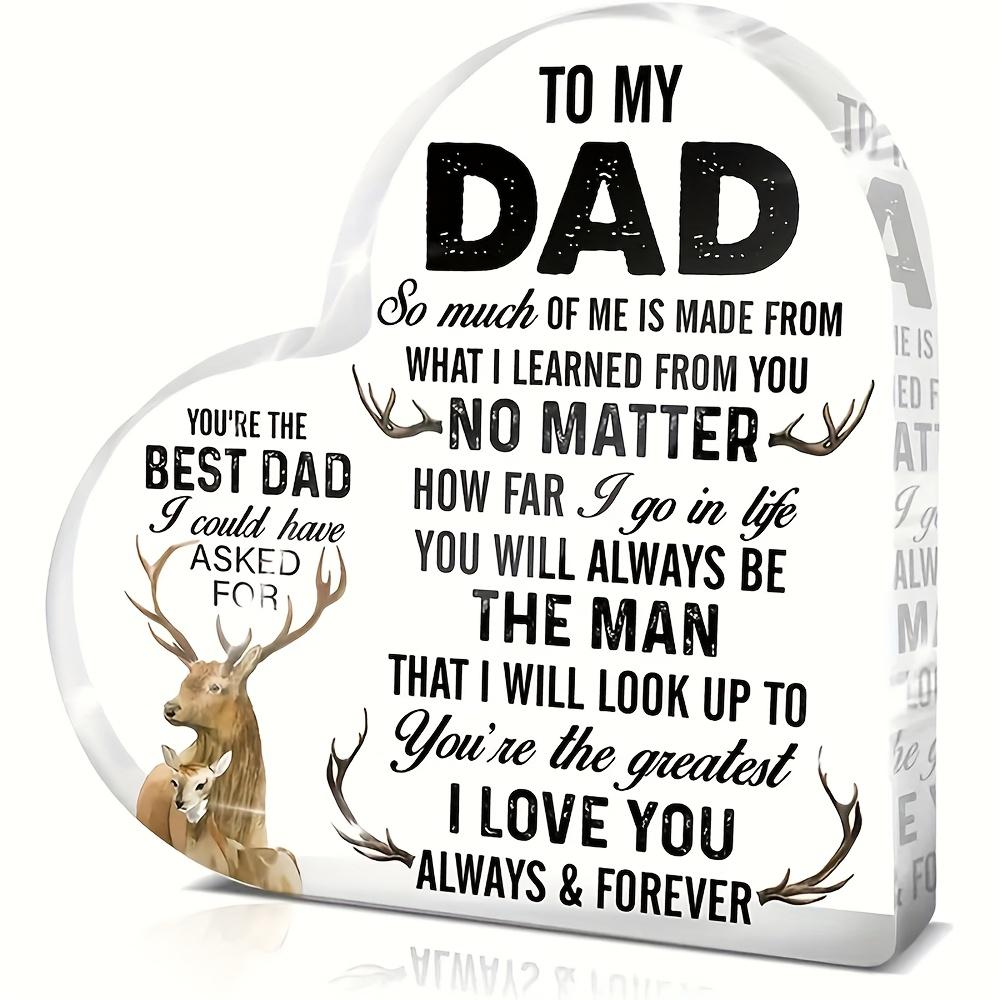 2D Flat Acrylic Father Son Gift Decoration, Indoor and Outdoor Decoration - No Battery/electricity Required, Free Day Decoration, Shop Decoration,