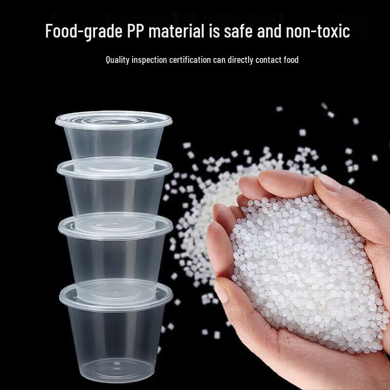 Disposable Round Plastic Food Containers with Lids