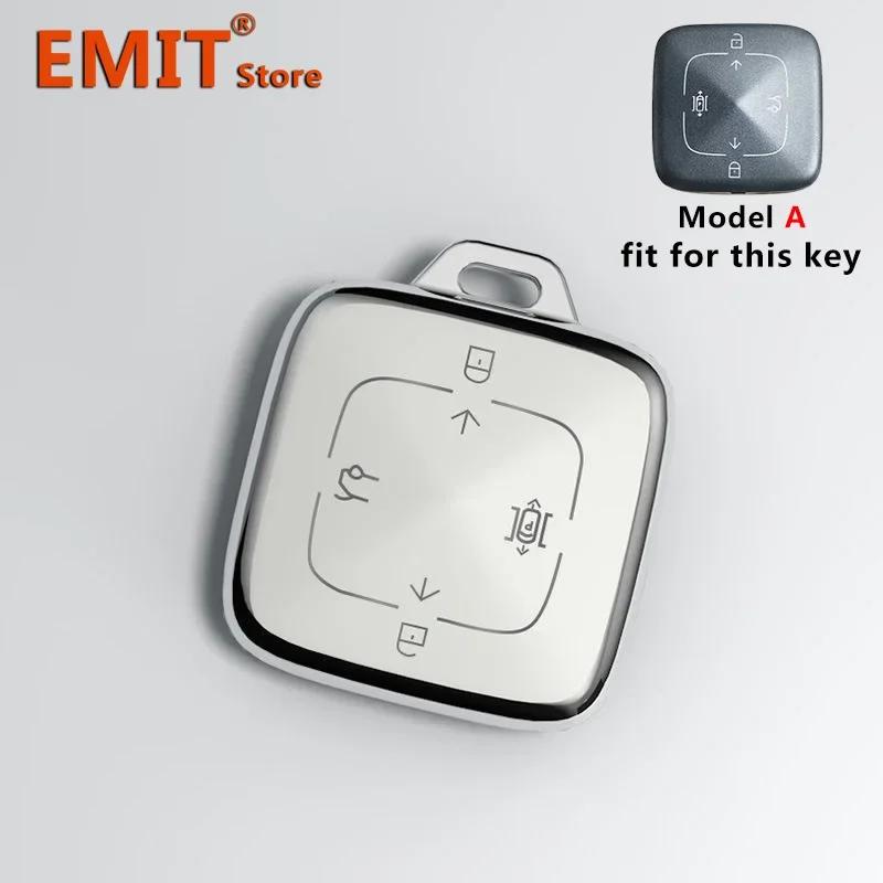 Tpu Car Key Case For Zeekr 001 009 X 007 Remote Protection Cover Bag Shell Keychain Key Ring Holder Fob Accessories