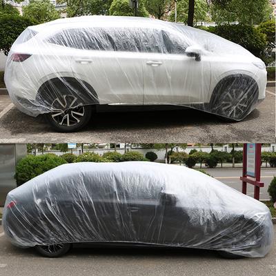 Autobekleidung Einweg-Autobekleidung PE-Folienmaterial Autoabdeckung Transparent Verdickt Staubdicht Regendicht Staubdicht