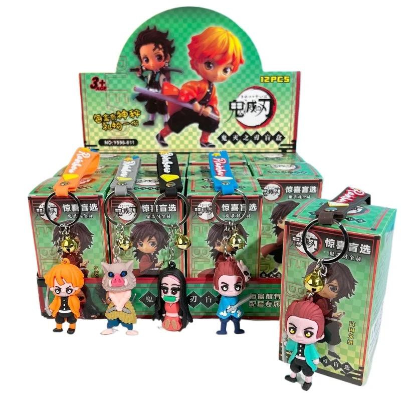 New Styles Anime Demon Slayer:Kimetsu no Yaiba Blind Box Set Handmade Figure Cartoon PVC Doll Desktop Decoration Birthday Gift