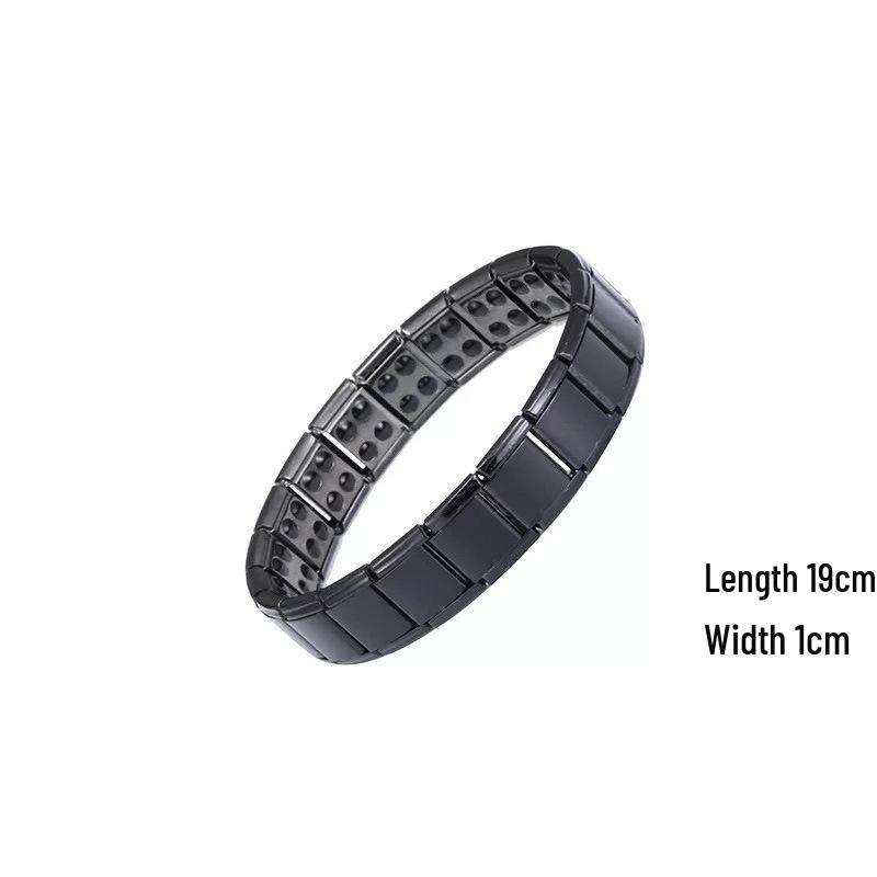 Yingqi's Titanium Steel Anti-Static Electromagnetic Therapy Health Bracelet