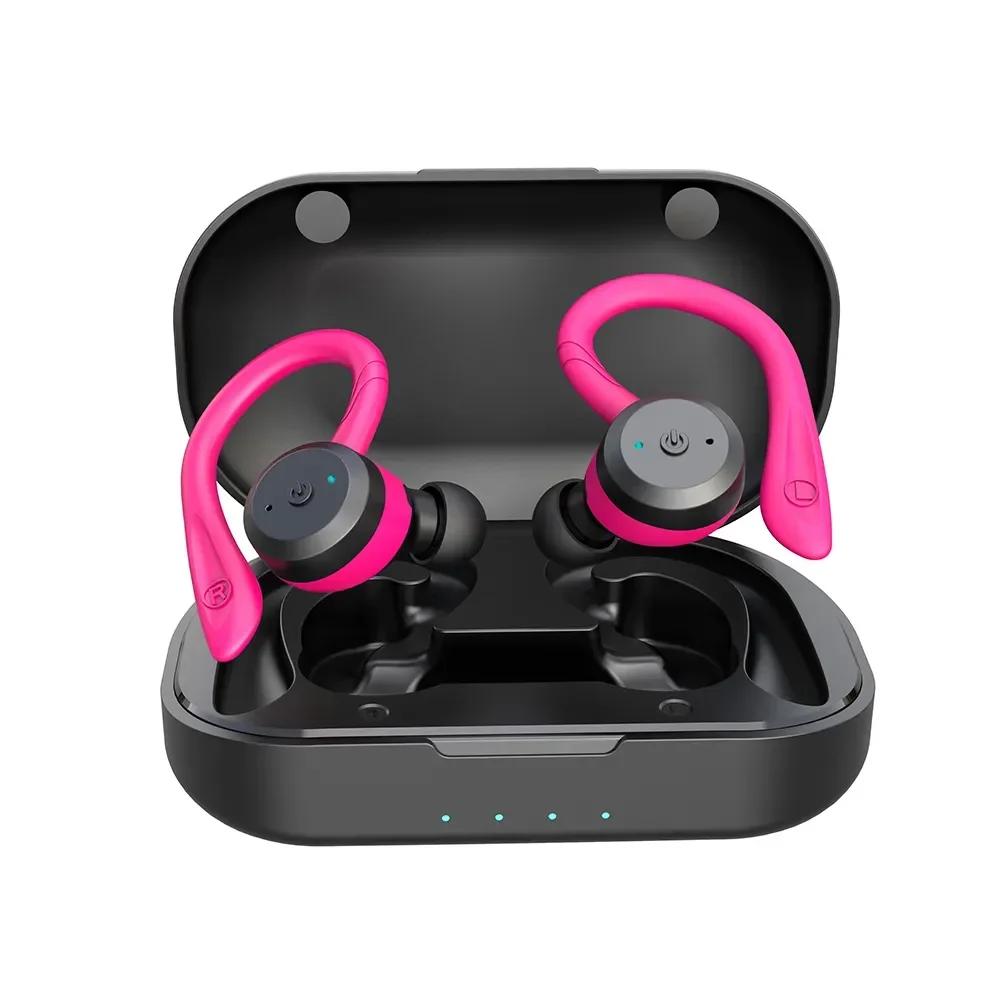 20 Hours Play Time Swimming Waterproof Bluetooth Earphone Dual Wear Sport Wireless Headset TWS Ipx7 Earbuds Stereo Headphone New