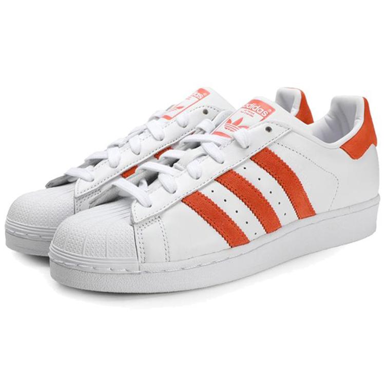 adidas Originals Superstar Orange 'White' (Unisex) Skateboard Shoes EE4472