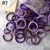 50Pcs/Set Women Girls Basic Hair Bands 4Cm Simple Solid Colors Elastic Headband Hair Ropes Ties Hair Accessories Ponytail Holder