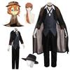 Stray Bungo Dogs Nakahara Chuuya Cosplay-kostyme Middelalder Detektiv Retro