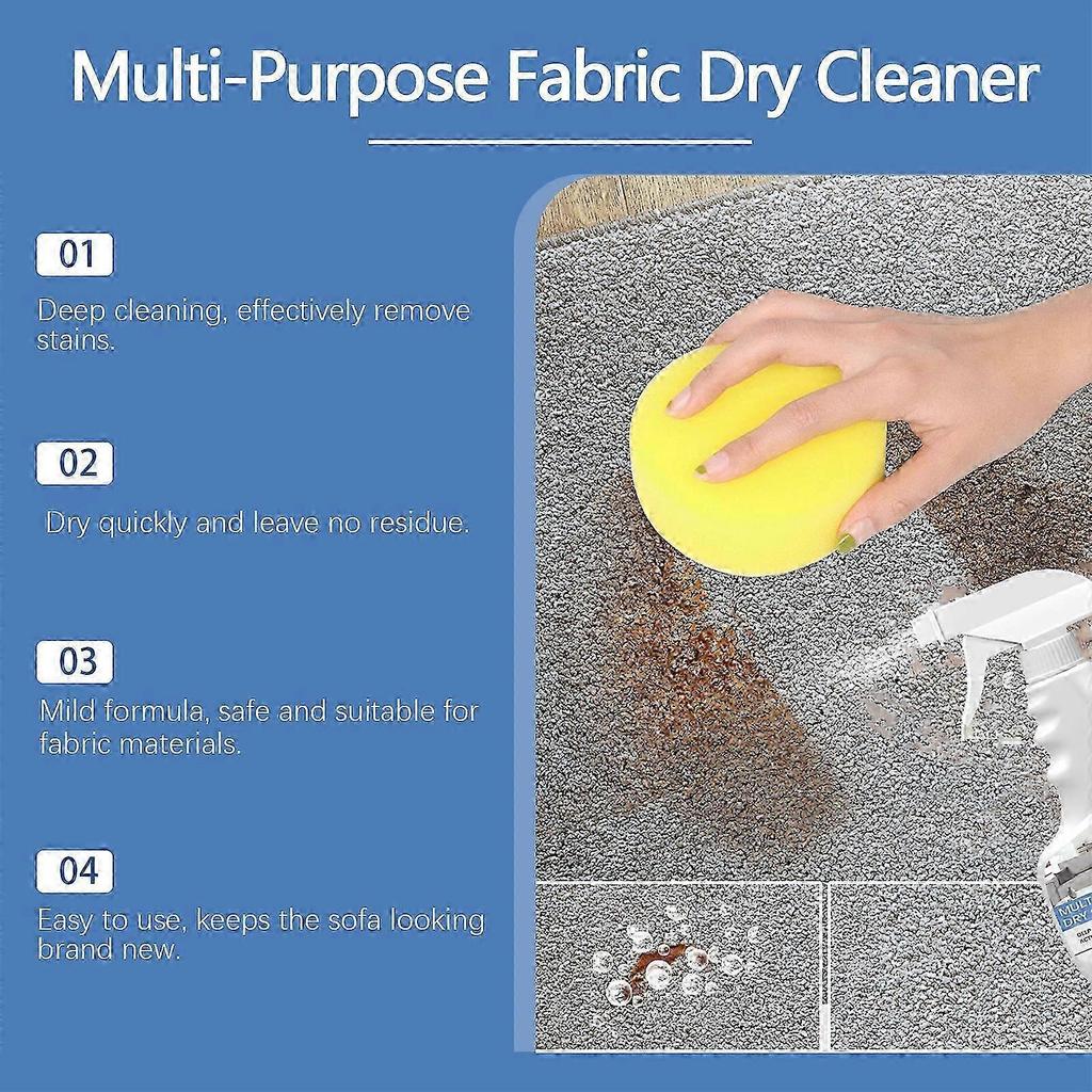 120ml Fabric Sofa Cleaner - Powerful Deep Stain Remover for Upholstery, Quick Dry , Easy To Use, Suitable for All Fabric Furniture