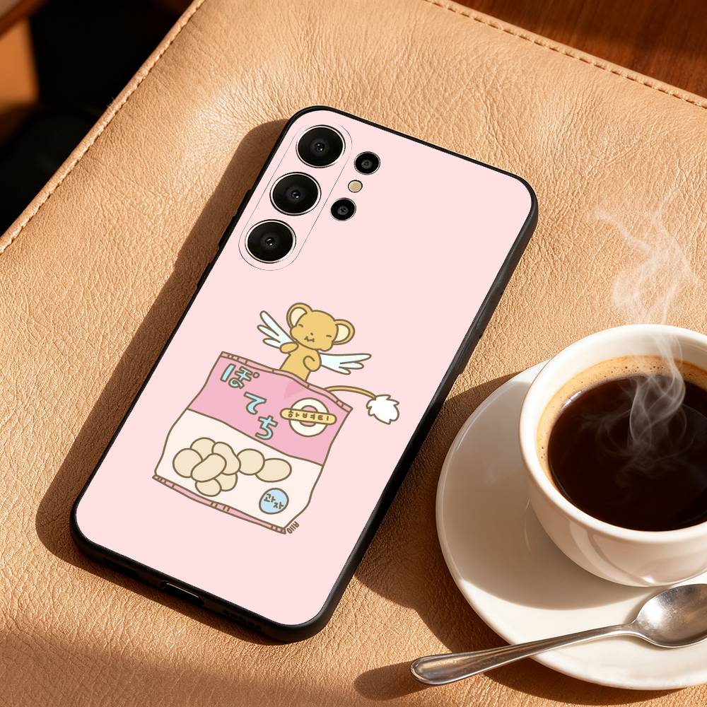 

Чехол для телефона Card Captor Sakura для Samsung S26, S25, 24, 23, 22, 30, 21, 10, 9, Ultra, Plus, Lite, FE, Мягкий черный Samsung S25Plus