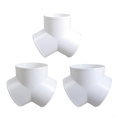 PVC Exhaust Duct Connector Quick Ventilation Tube Joint Coupler 3 Ways Splitters Ventilation Fittings Easy To Install M68E