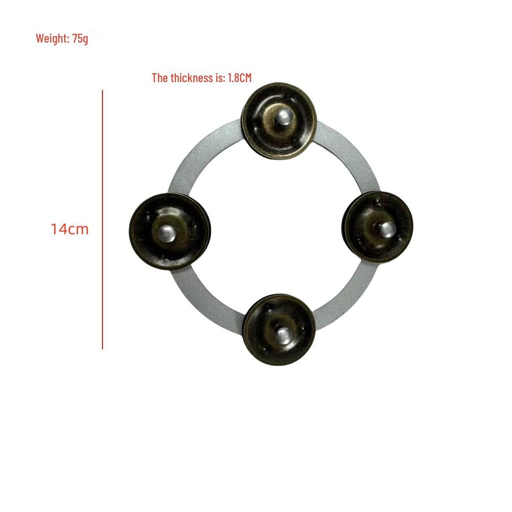 Snare Drum Shaker & Foot Cymbal Bell Ring