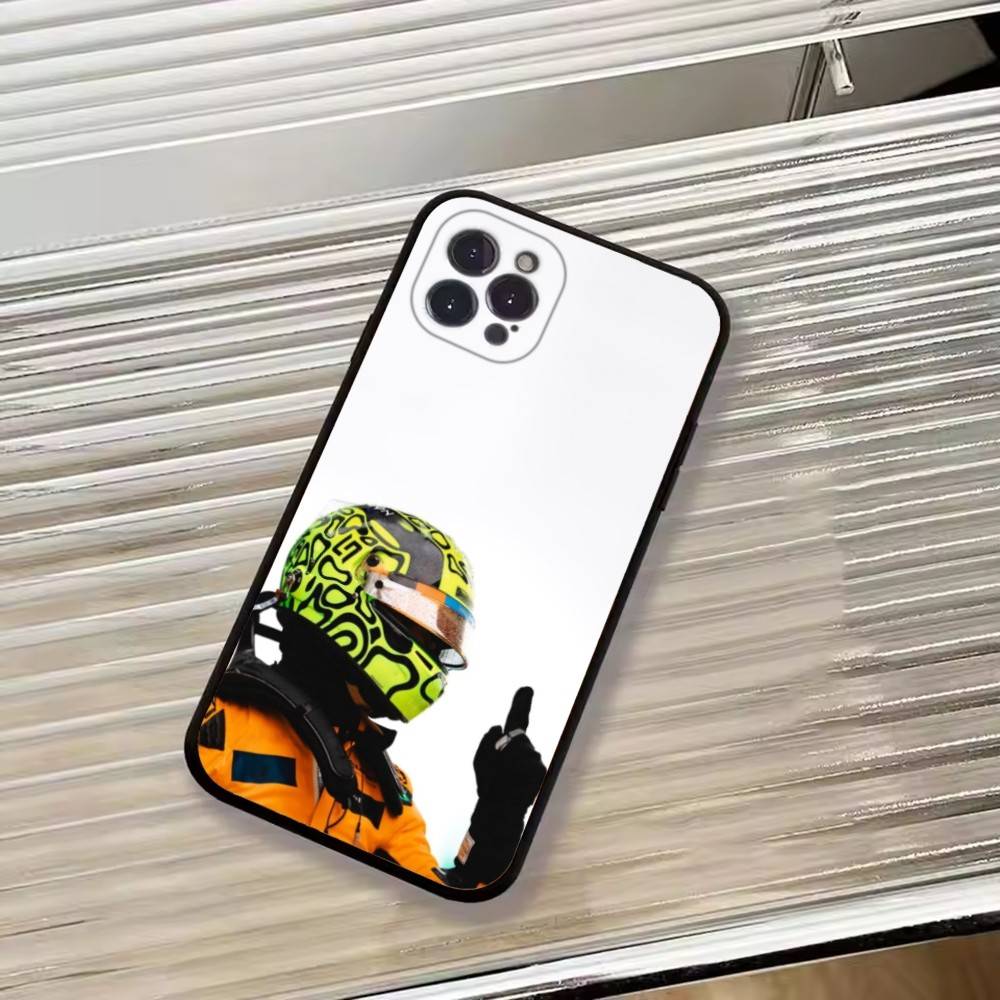 Racer Lando N-Norris Phone Case For iPhone 17,16,15,14,13,12,11 Plus,Pro Max,XS,Soft Silicone Black Cover
