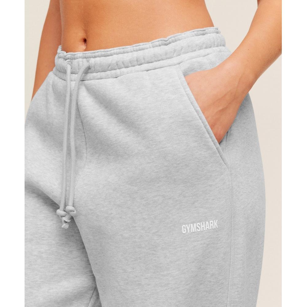 Gymshark Cosy Luxe Straight Leg Joggers Bros Soft Grey Marl B4c2o Gc3c