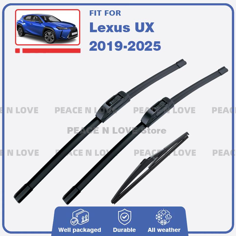 Передние и задние щетки стеклоочистителя для Lexus UX UX200 UX250 UX250h UX300h UX300e -2025 Щетки для лобового стекла, боковых стекол, аксессуары Front Rear