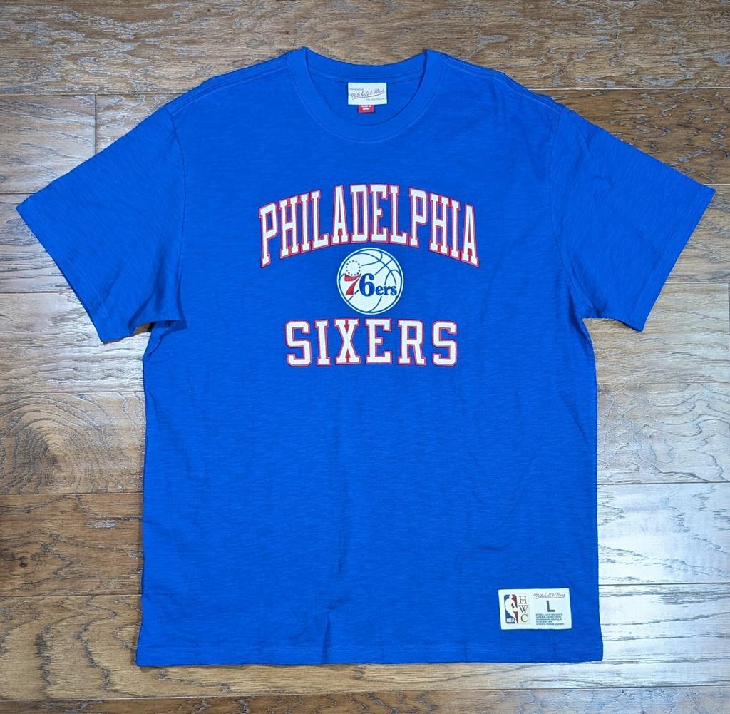 NBA Philadelphia 76ers Mitchell & Ness Sixers Hardwood Classic Shirt Size Large