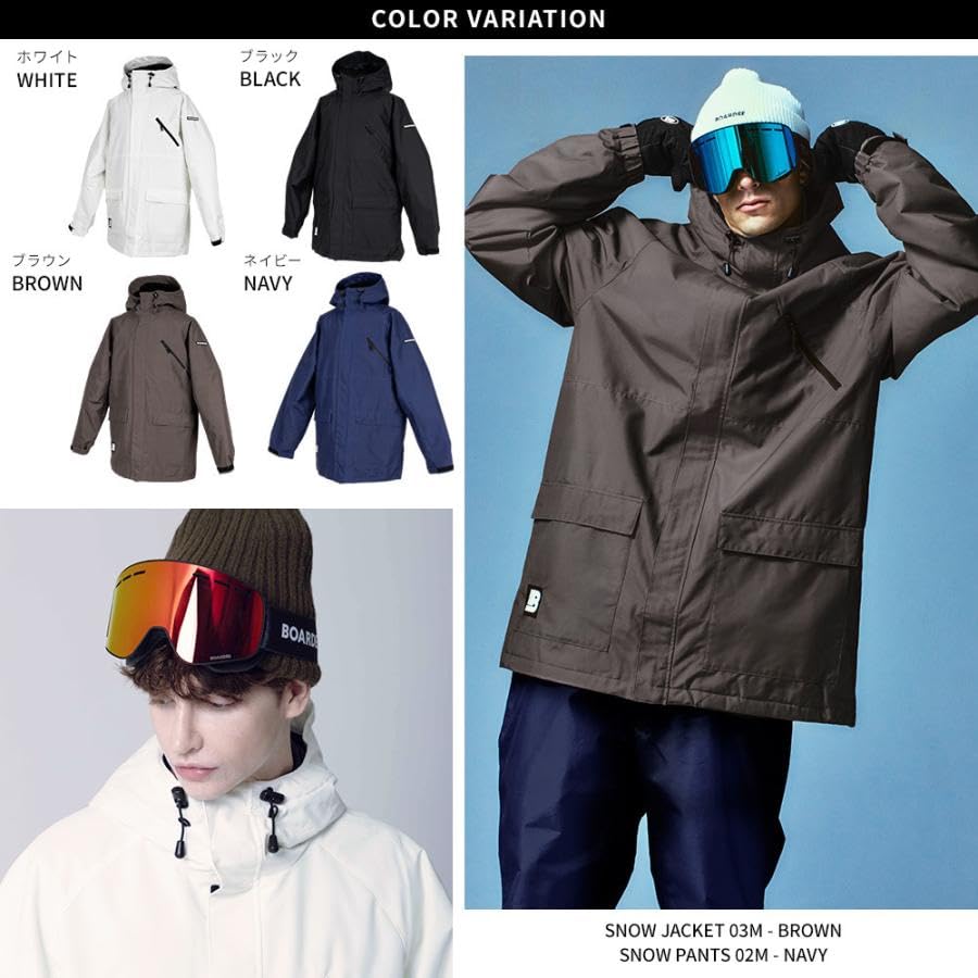 BOARDEE Snowboard Jacket Size M Men's (BD24IFOT03M) (Brown)