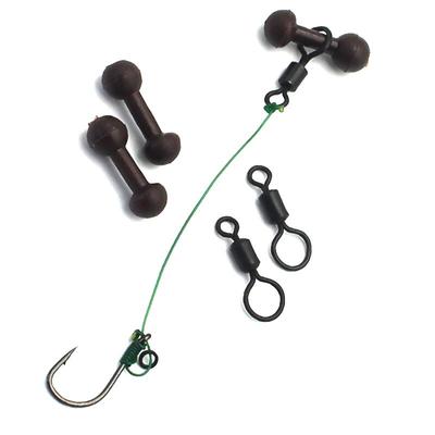 20Pcs Carp Fishing Accessories Helicopter Rigs Chod Beads Heli Beads Fishing Quick Change Big Eye Swivels for Feeder Fishing