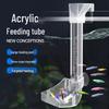 Acrylic Fish & Shrimp Feeding Tube with Anti-Pinch Design