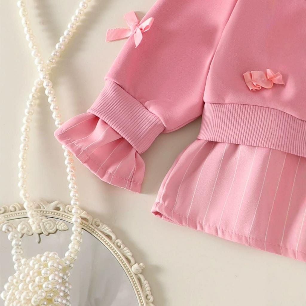 Kids Casual Long-Sleeve Set, Comfortable Daily Wear Outfits