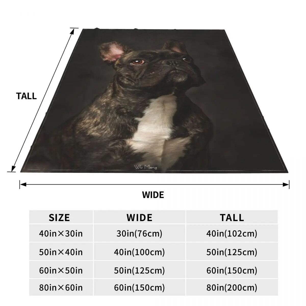 Одеяло с французским бульдогом — фото 3