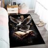 1PC Dove Bible Cross Candle Carpet for Living Room Bedroom Sofa Home Decor Rus Non-slip Floor Mat Luxury Gift Multiple Sizes