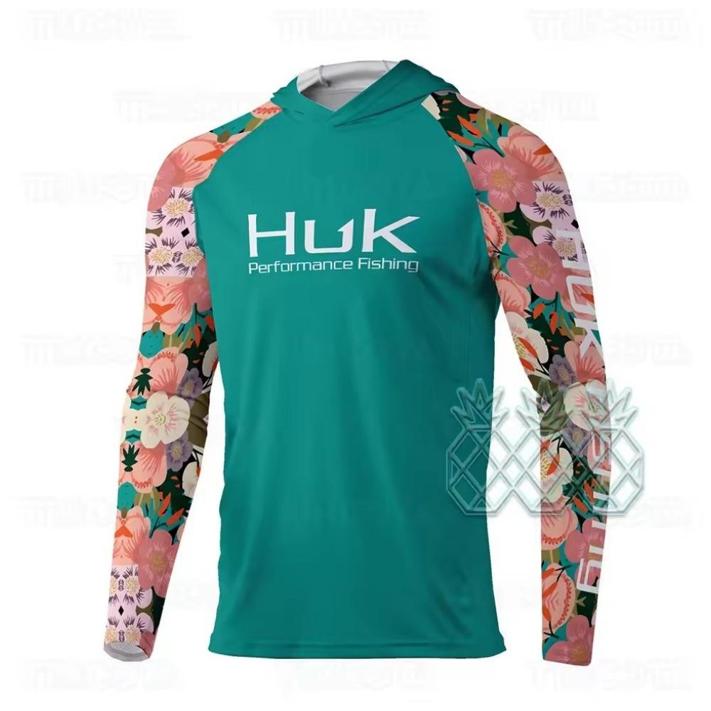 HUK Fishing Suit Men's Long-Sleeve Fishing Suit Sea Fishing Boat Quick-Dry Breathable Sun Protection Fishing Suit