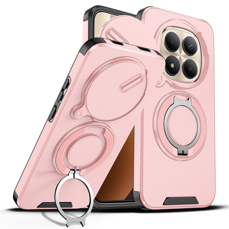 Pro Xiaomi Redmi Note 15 Pro Plus, 15 Pro 5G Pouzdro ELVEV Magnetické Pevný PC + Měkký TPU Odolné proti pádu Otočný Prstencový Stojan Kryt Telefonu