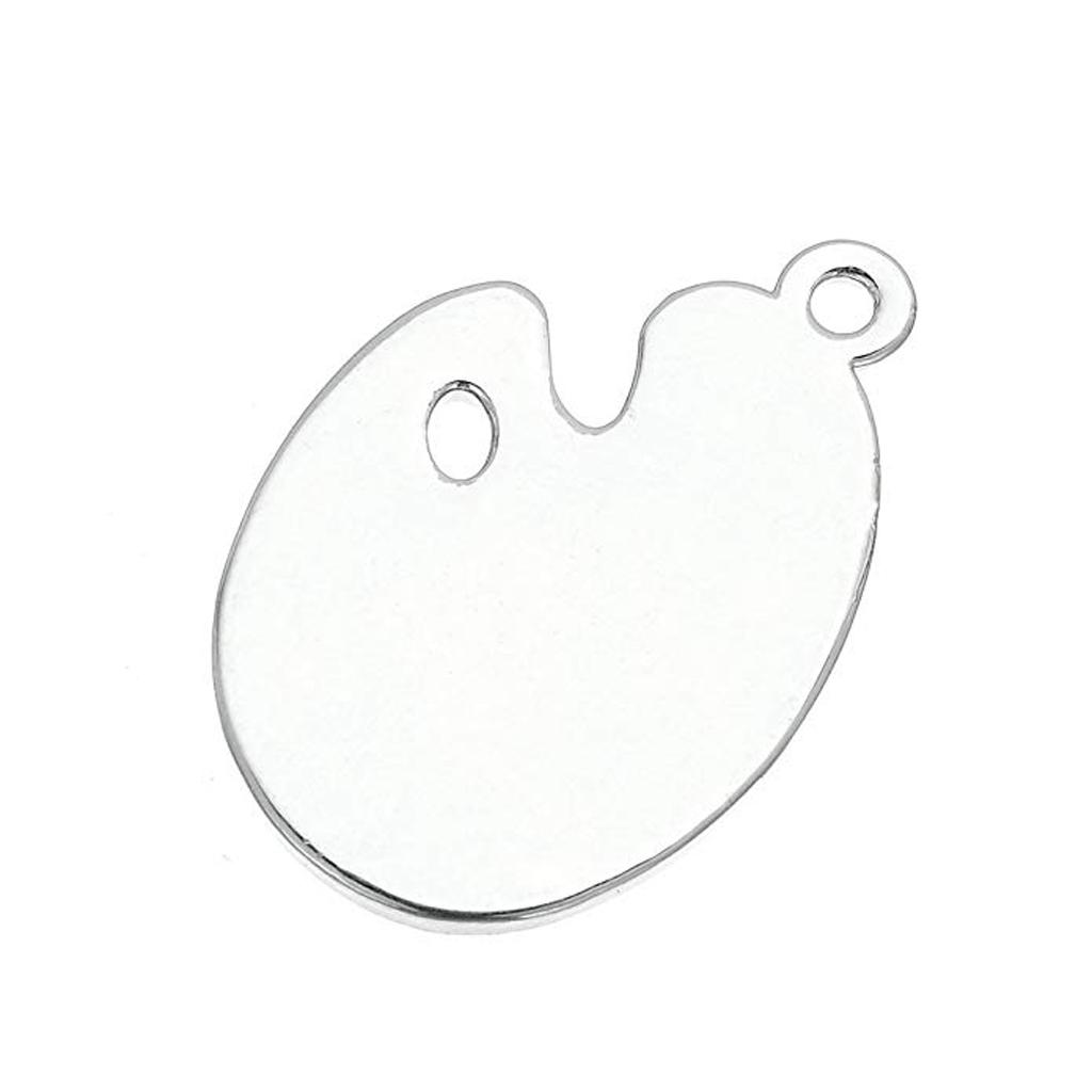 Novelty Fun Art Paint Palette Necklace and Hook Earrings Set for Friends Party