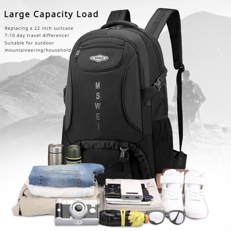 2024 New Outdoor Travel Backpack 50L/65L/85L Large Capacity Duffle Bag High Quality Oxford Waterproof Breathable Travel Bag Business Trip Hiking Bag