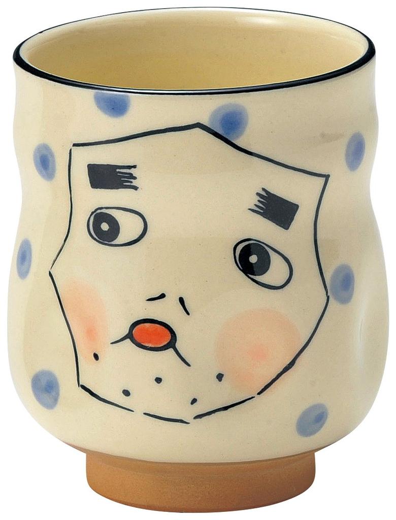 Mino Ware Sushi Hyottoko W20261 Teacup, Design,