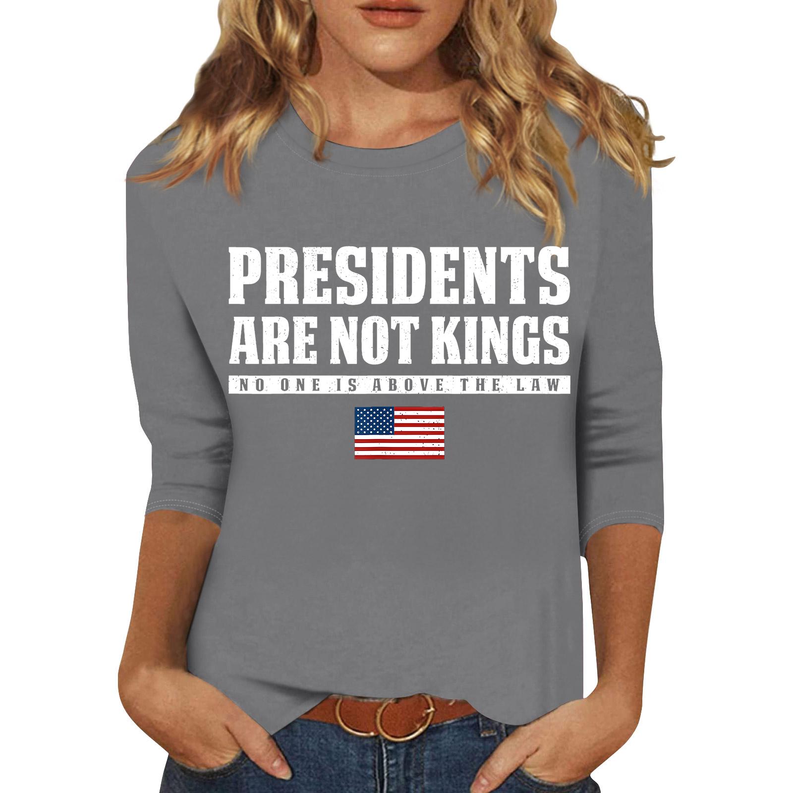 

American Women s Fashion Casual Three-Quarter Sleeve Print Neck Sweatshirt/T-Shirt XL