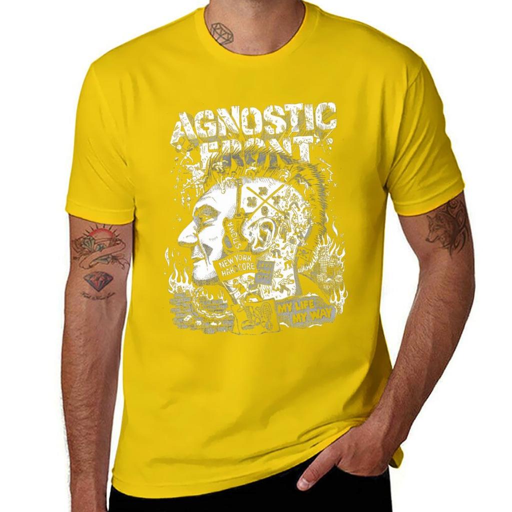 *(&)(Hardcore-Punk ()Agnostisches T-Shirt schnelltrocknende Sommerkleidung individuelles Design dein eigenes Sweat Herren T-Shirts