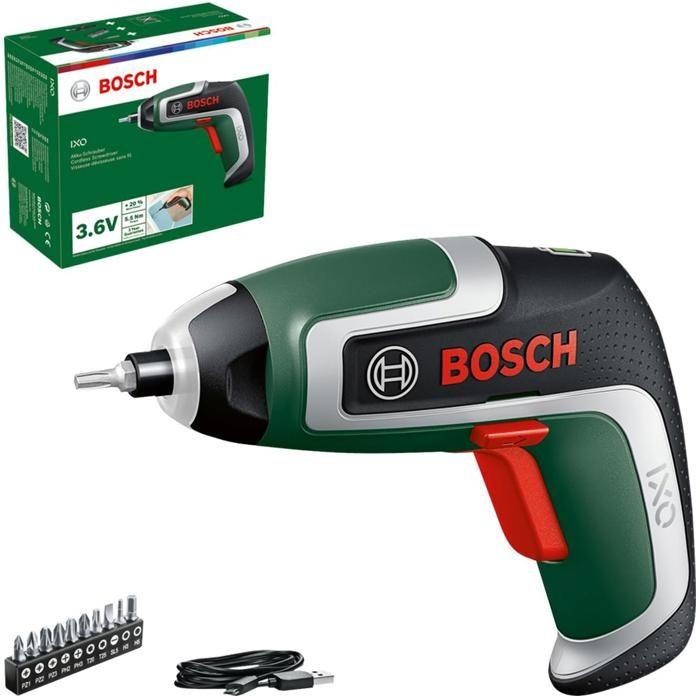 Tournevis sans fil - Bosch IXO 7 - 3.6V - Batterie Lithium-Ion 2,0 Ah - Multifonctionnel