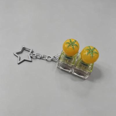 Klawisz owocowy Odstresowujący Breloczek-klikacz Mini zawieszka warzywna Przycisk klawiatury Breloczek do kluczy Odprężający Breloczek na opuszek palca
