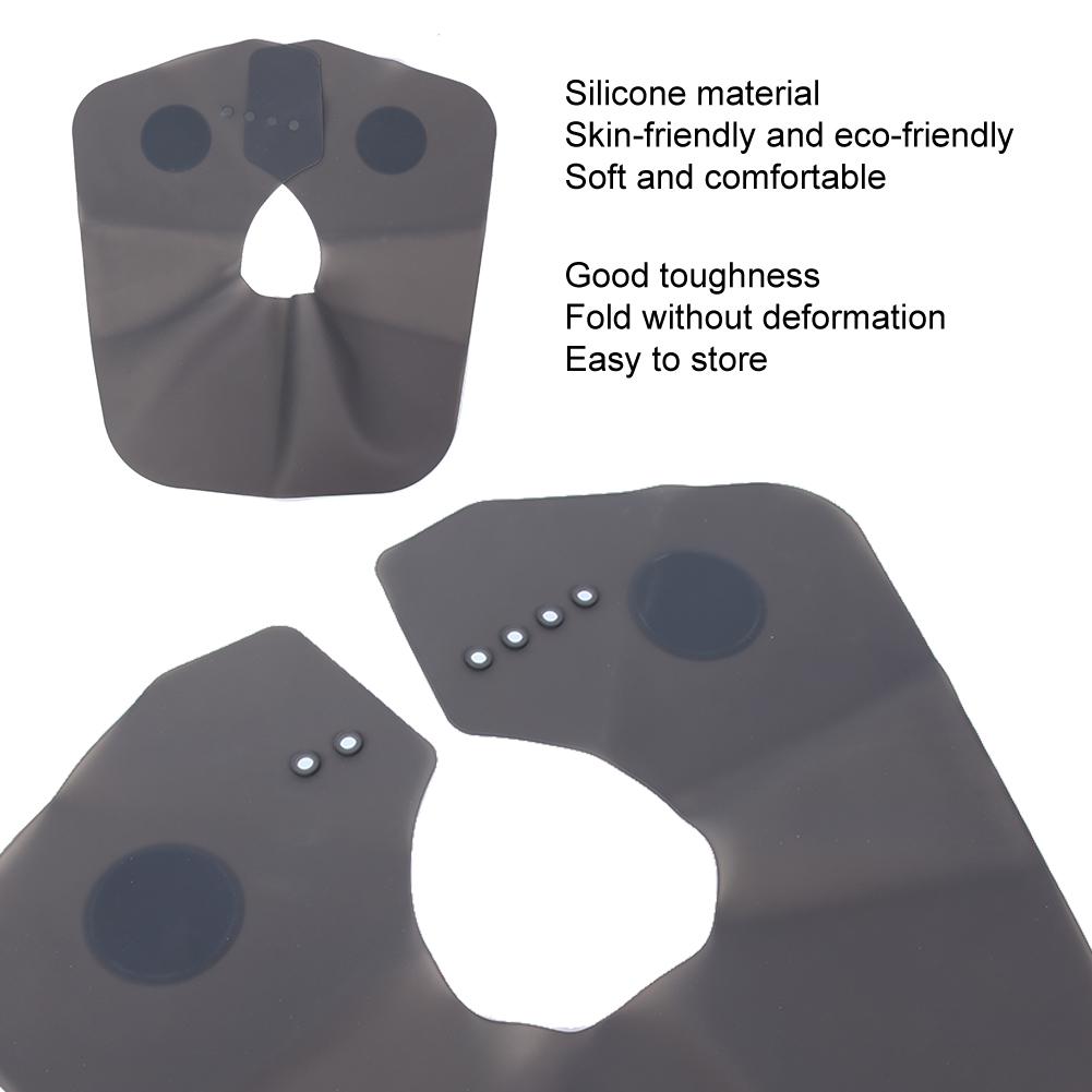 Professional Silicone Hair Cutting Dyeing Cape Home Barber Shop Hairdressing ShawlL Black